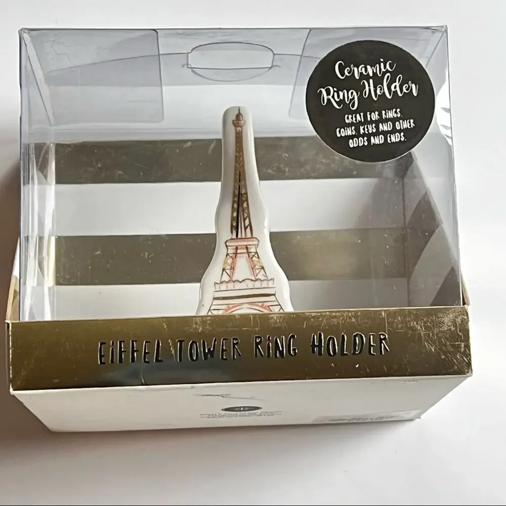 Eiffel Tower Ceramic Ring Holder